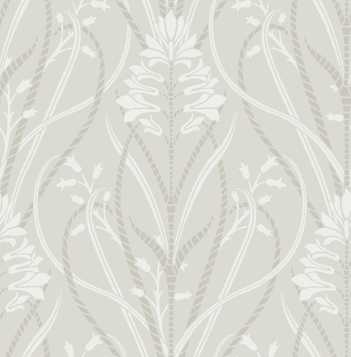 A-Street Prints Rosalind Dove Iris Damask Wallpaper