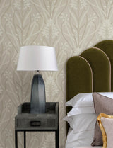 A-Street Prints Rosalind Dove Iris Damask Wallpaper
