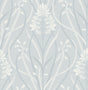 A-Street Prints Rosalind Sky Blue Iris Damask Wallpaper