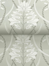 A-Street Prints Rosalind Sage Iris Damask Wallpaper
