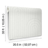 A-Street Prints Declan Dove Textured Arches Wallpaper