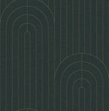 A-Street Prints Declan Teal Textured Arches Wallpaper
