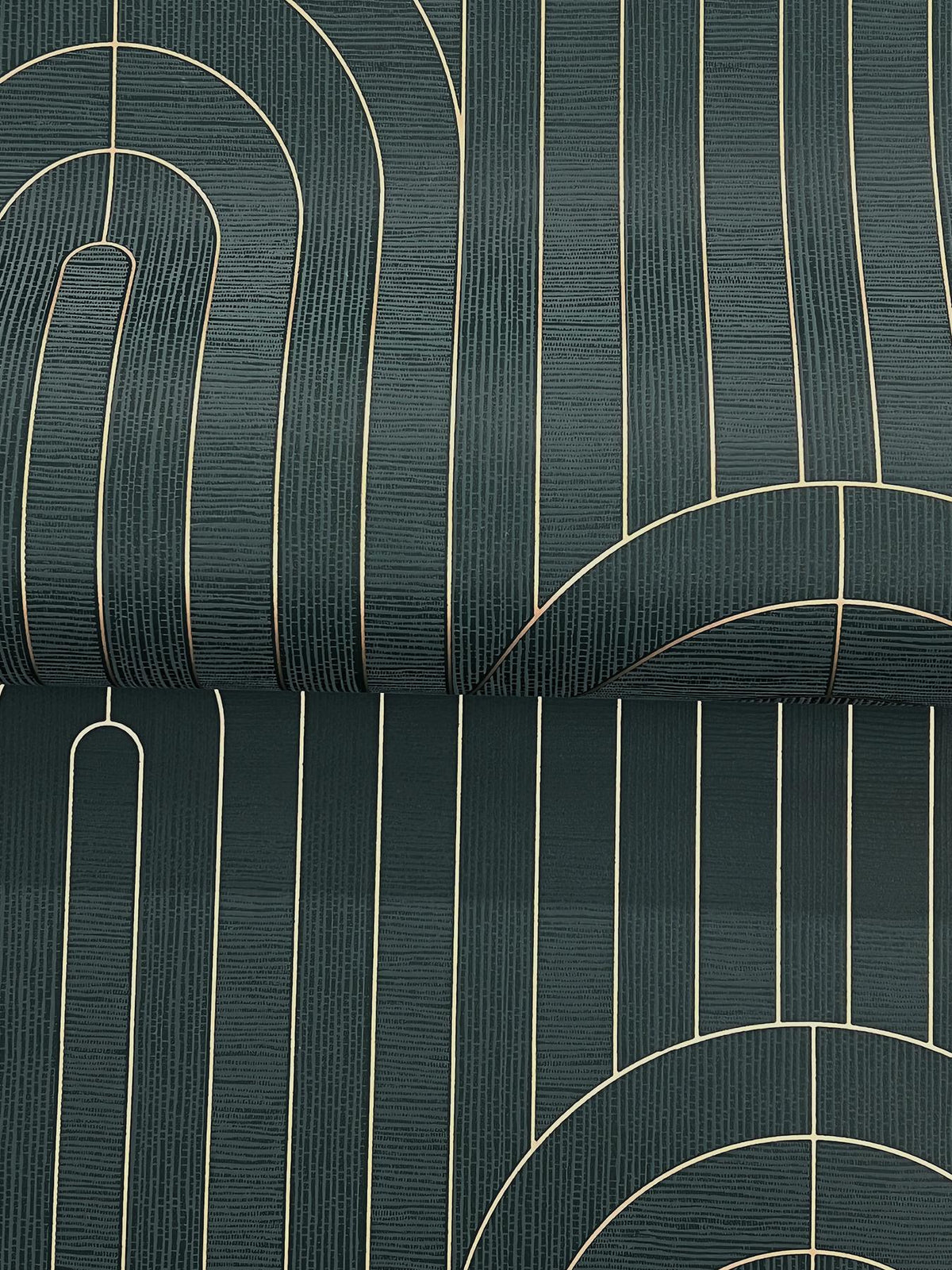 A-Street Prints Declan Teal Textured Arches Wallpaper