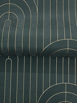 A-Street Prints Declan Teal Textured Arches Wallpaper