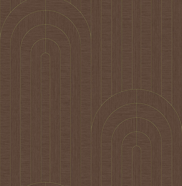 A-Street Prints Declan Maroon Textured Arches Wallpaper