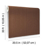 A-Street Prints Declan Maroon Textured Arches Wallpaper