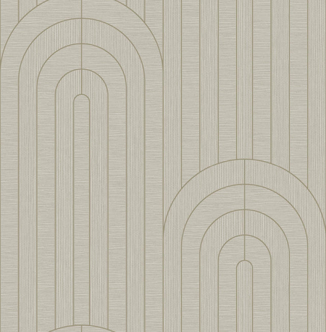 A-Street Prints Declan Neutral Textured Arches Wallpaper