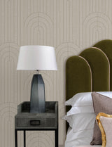 A-Street Prints Declan Neutral Textured Arches Wallpaper