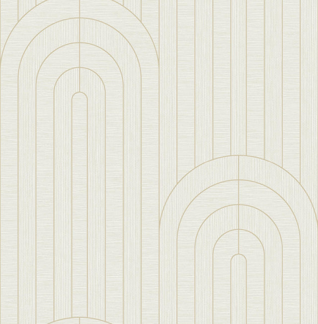 A-Street Prints Declan Ivory Textured Arches Wallpaper