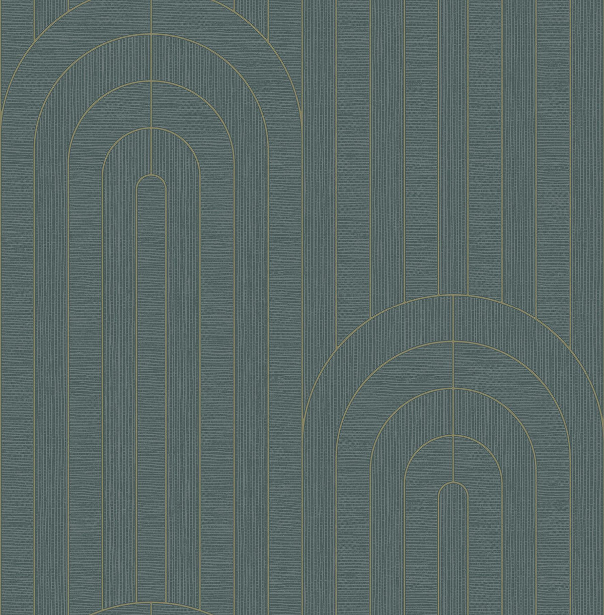 A-Street Prints Declan Turquoise Textured Arches Wallpaper