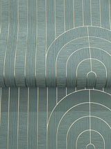 A-Street Prints Declan Turquoise Textured Arches Wallpaper