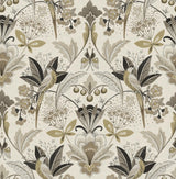 A-Street Prints Bernadette Black Garden Wilderness Wallpaper