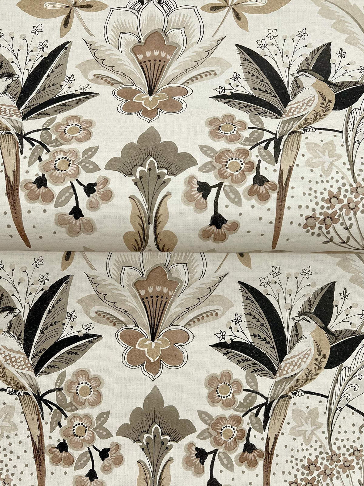 A-Street Prints Bernadette Black Garden Wilderness Wallpaper