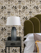 A-Street Prints Bernadette Black Garden Wilderness Wallpaper