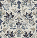 A-Street Prints Bernadette Blue Garden Wilderness Wallpaper