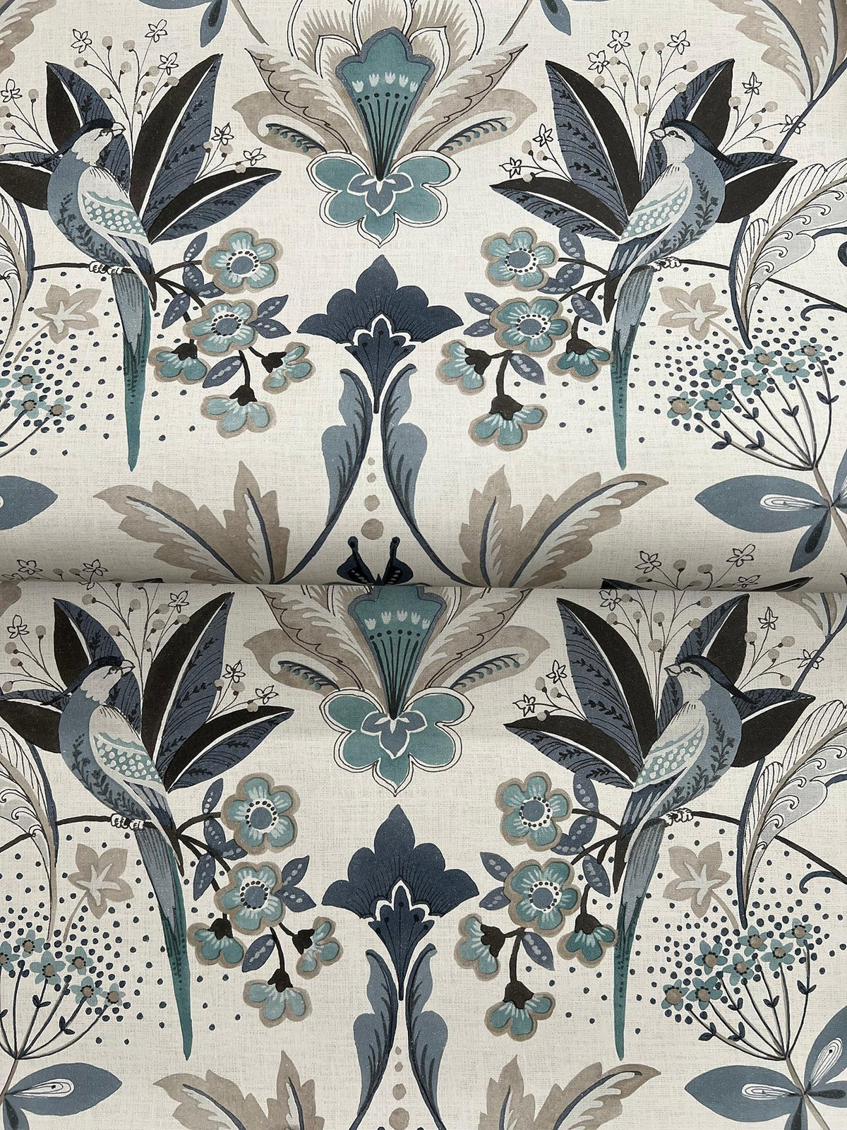 A-Street Prints Bernadette Blue Garden Wilderness Wallpaper