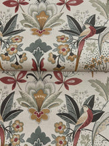 A-Street Prints Bernadette Merlot Garden Wilderness Wallpaper