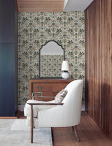 A-Street Prints Bernadette Rose Garden Wilderness Wallpaper