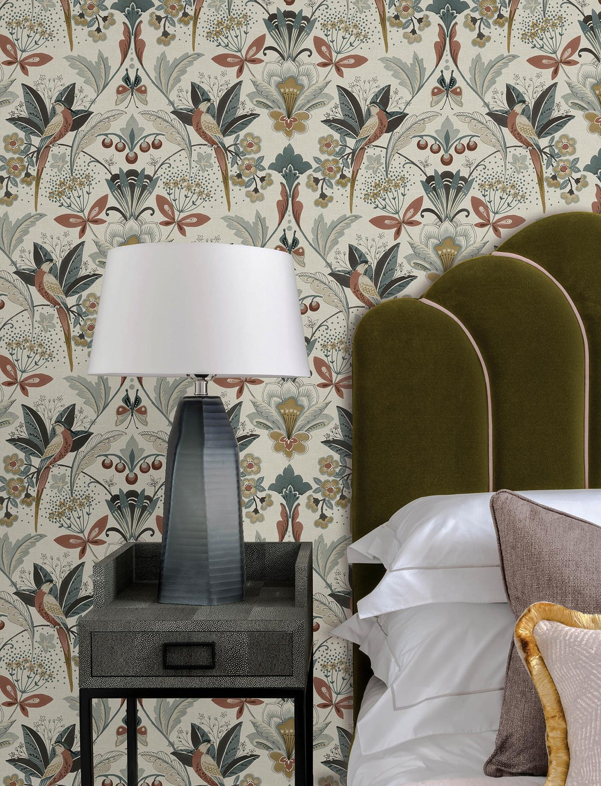 A-Street Prints Bernadette Rose Garden Wilderness Wallpaper