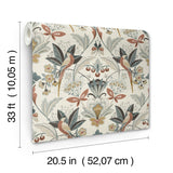 A-Street Prints Bernadette Rose Garden Wilderness Wallpaper