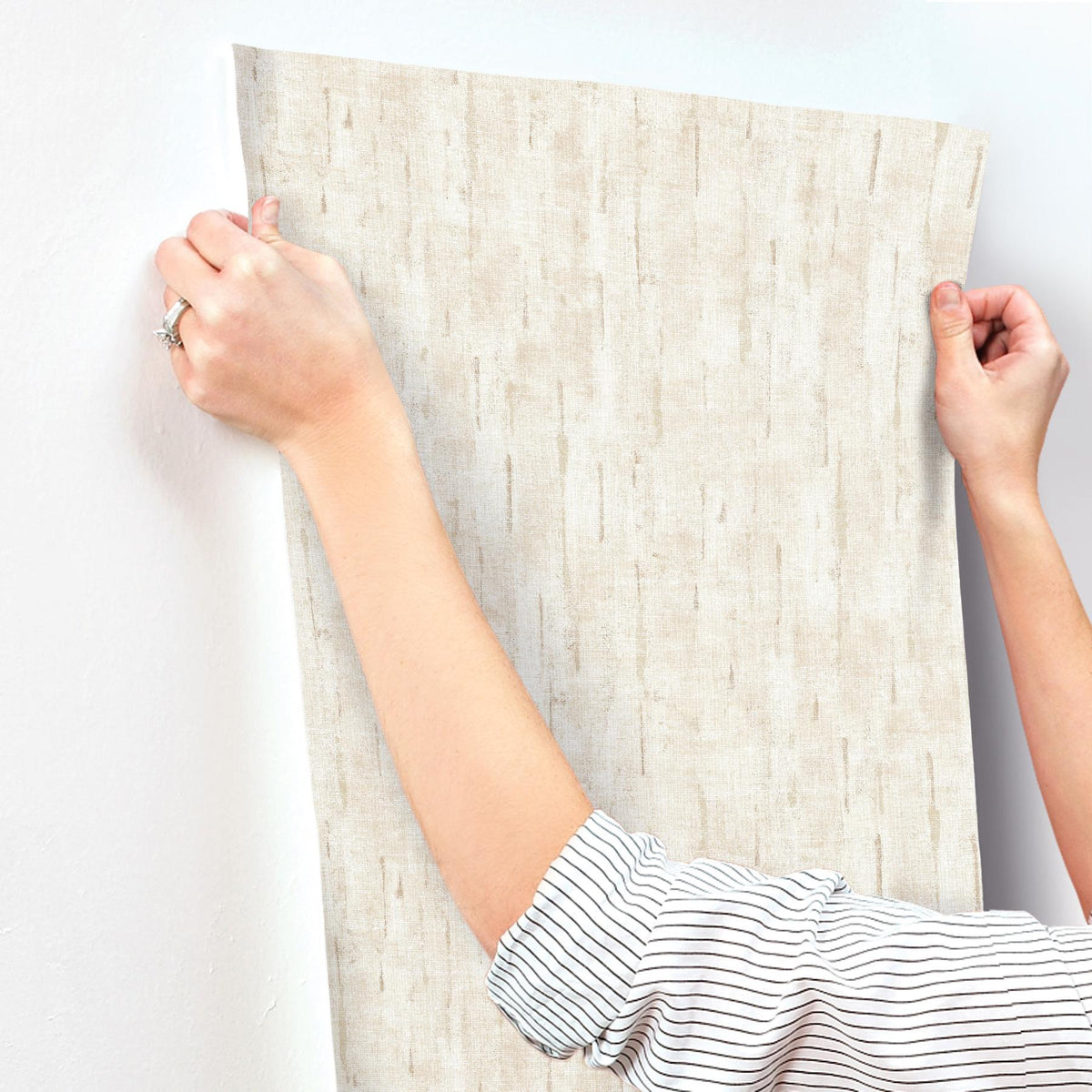 A-Street Prints Minna Blush Textured Wallpaper