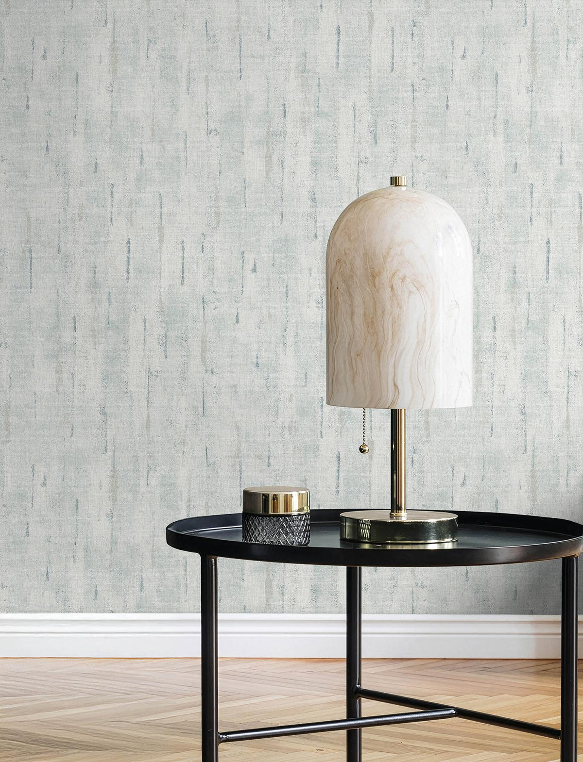 A-Street Prints Minna Sky Blue Textured Wallpaper