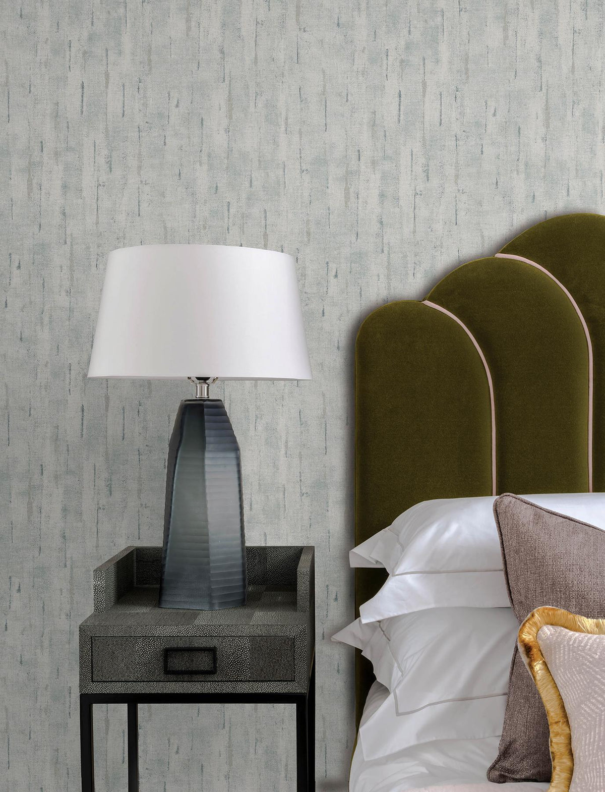 A-Street Prints Minna Sky Blue Textured Wallpaper