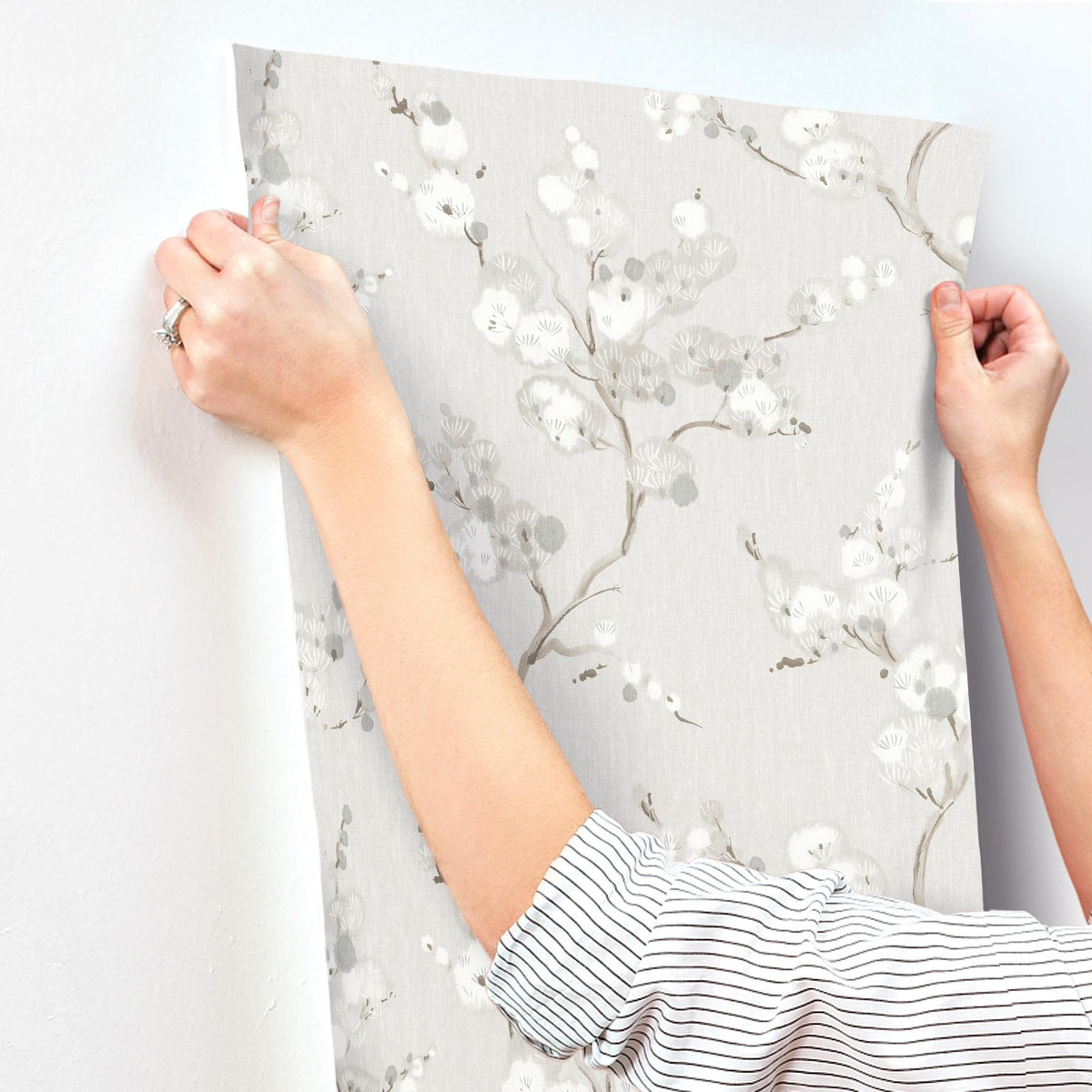 A-Street Prints Bliss Stone Blossom Wallpaper