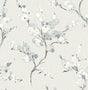 A-Street Prints Bliss Sky Blue Blossom Wallpaper
