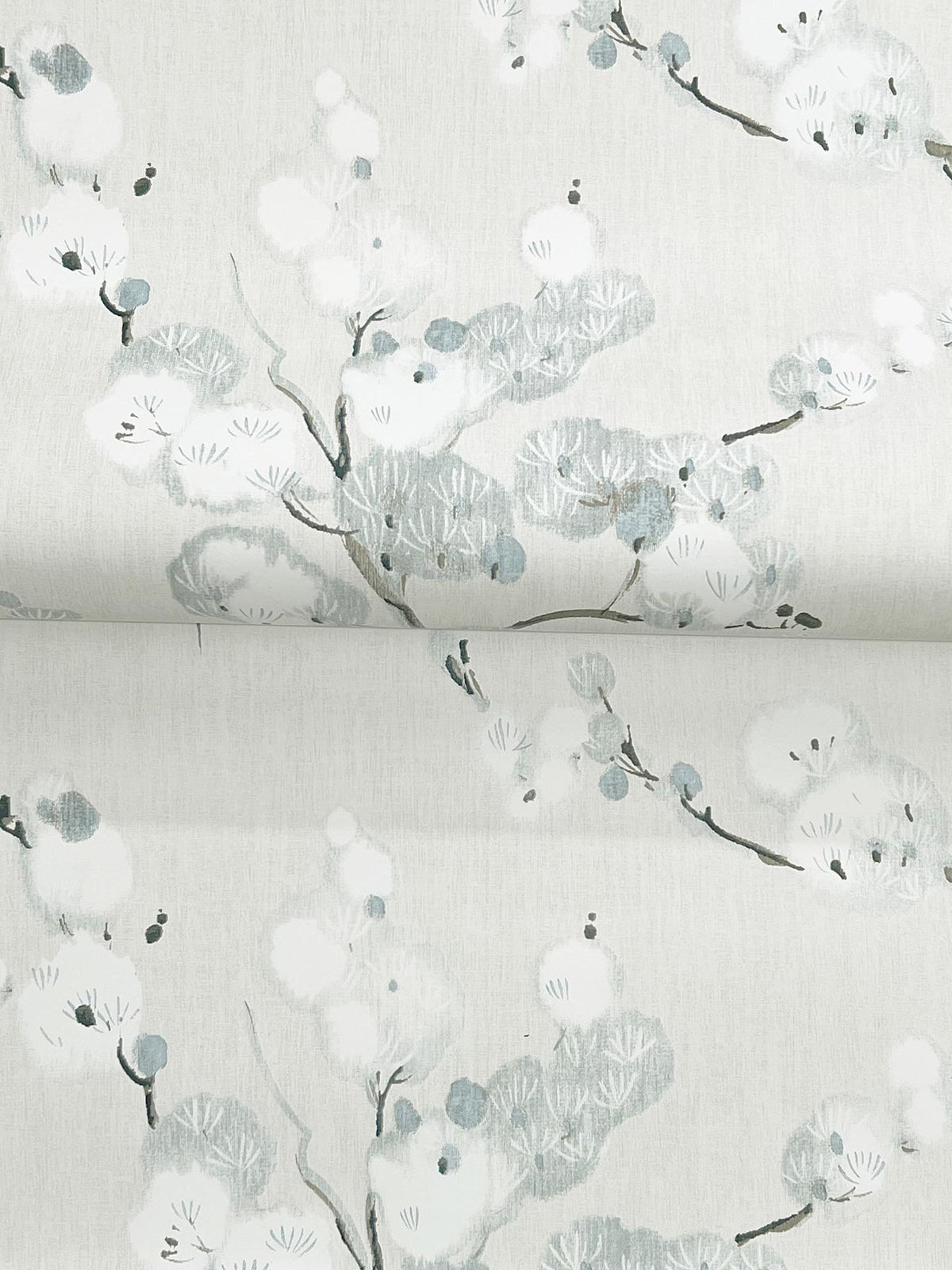 A-Street Prints Bliss Sky Blue Blossom Wallpaper