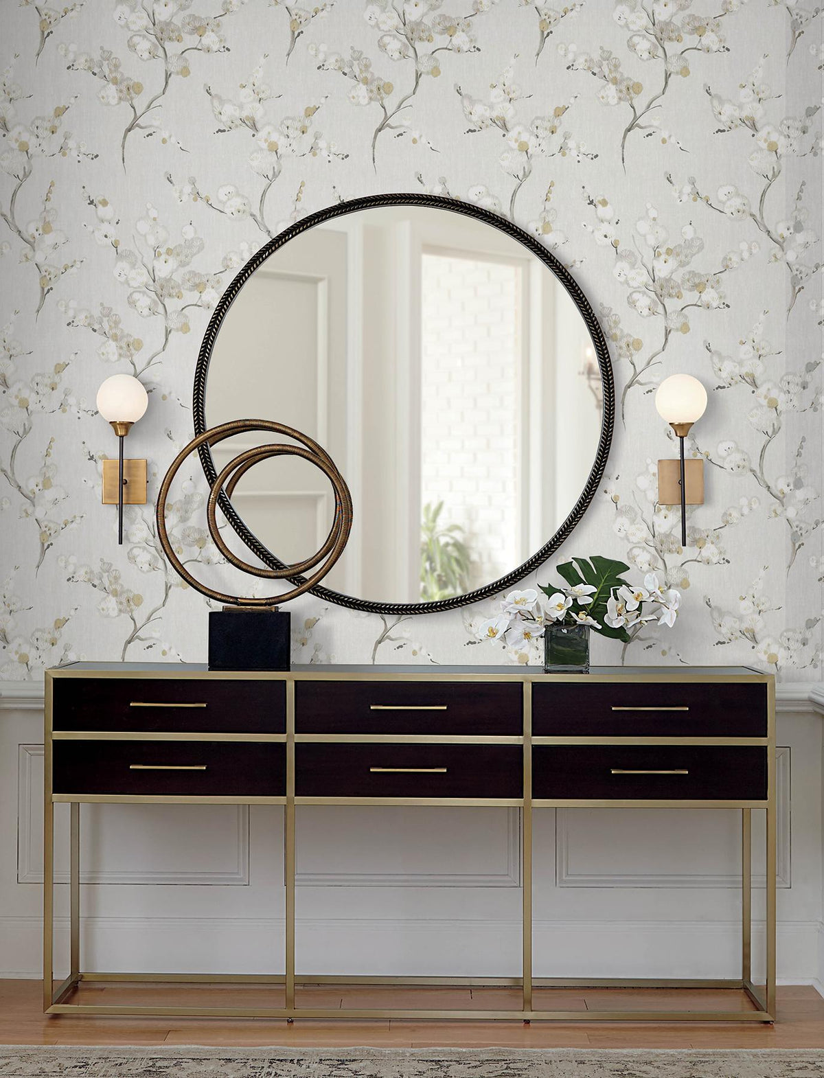 A-Street Prints Bliss Honey Blossom Wallpaper