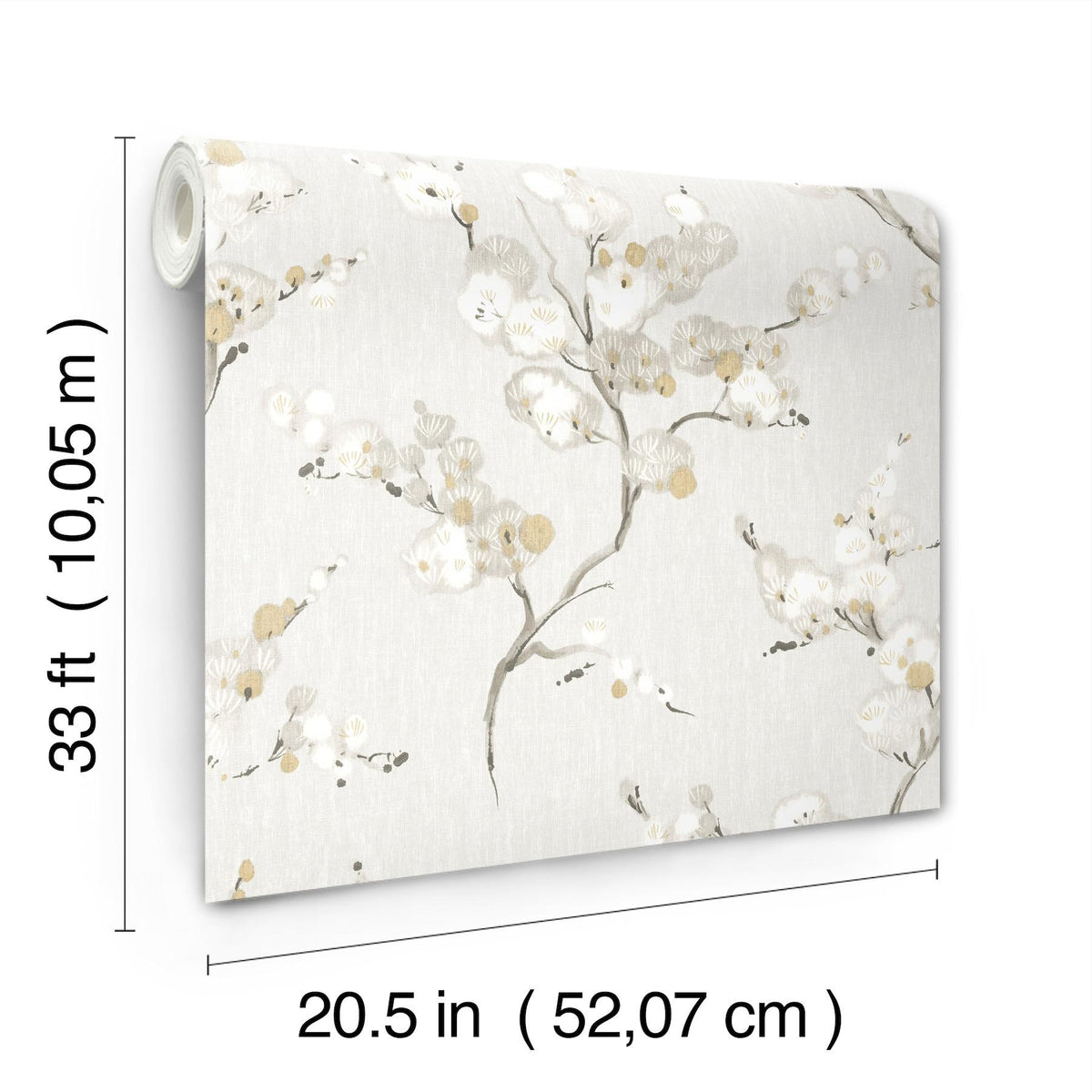 A-Street Prints Bliss Honey Blossom Wallpaper