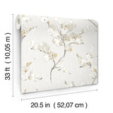 A-Street Prints Bliss Honey Blossom Wallpaper