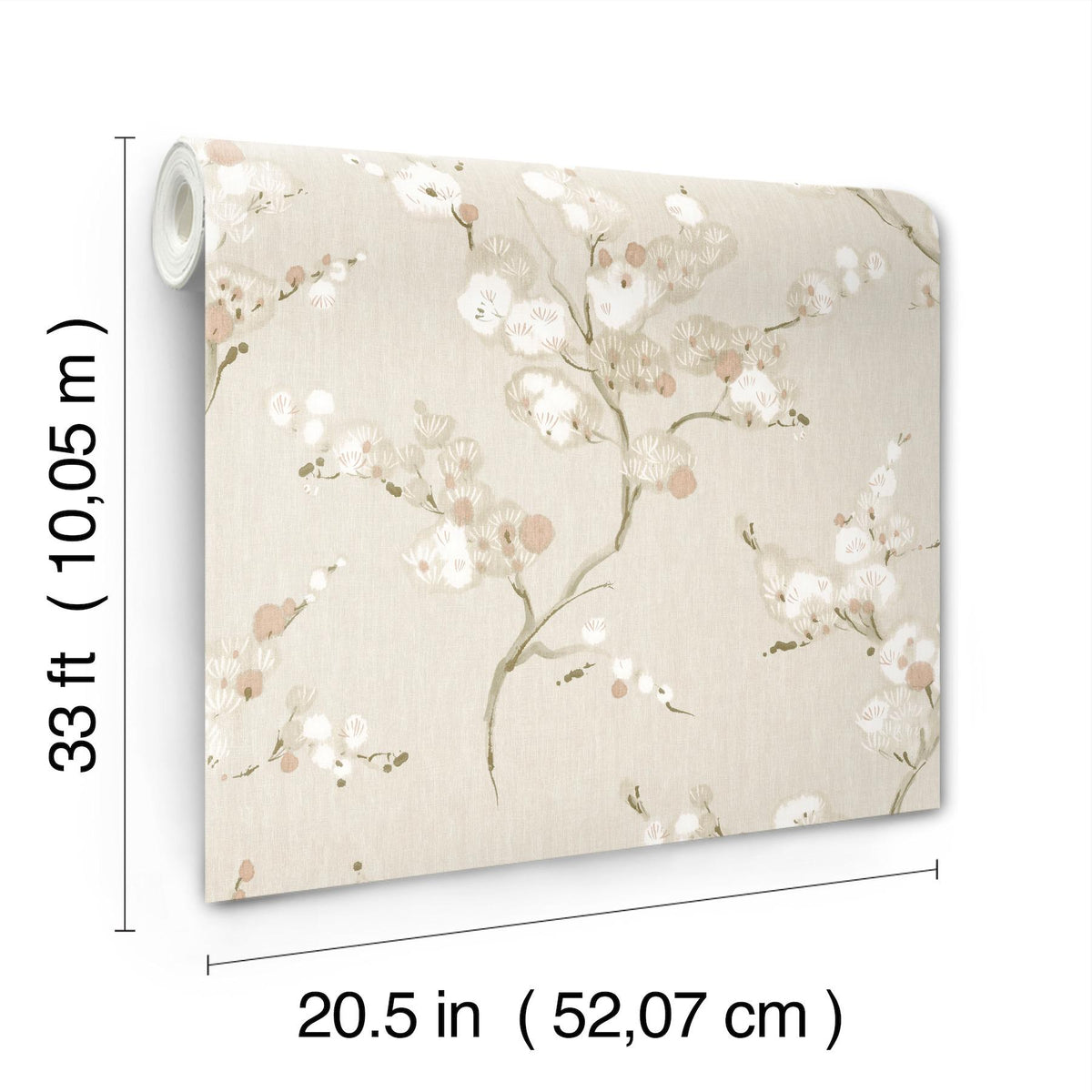 A-Street Prints Bliss Rose Blossom Wallpaper