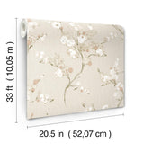 A-Street Prints Bliss Rose Blossom Wallpaper
