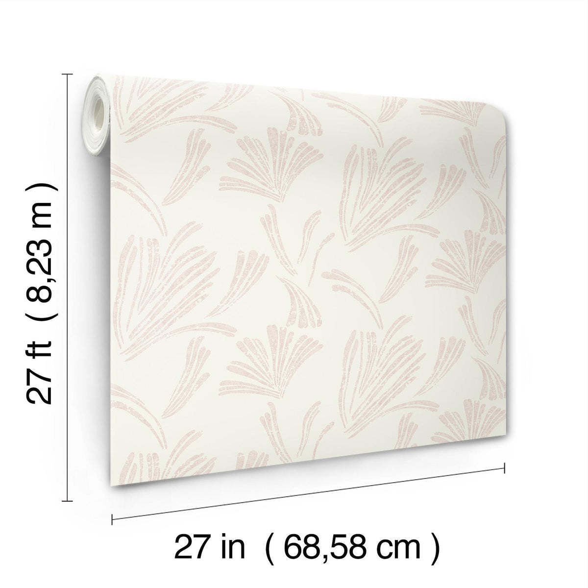 A-Street Prints Ermine Blush Abstract Wallpaper