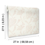 A-Street Prints Ermine Blush Abstract Wallpaper