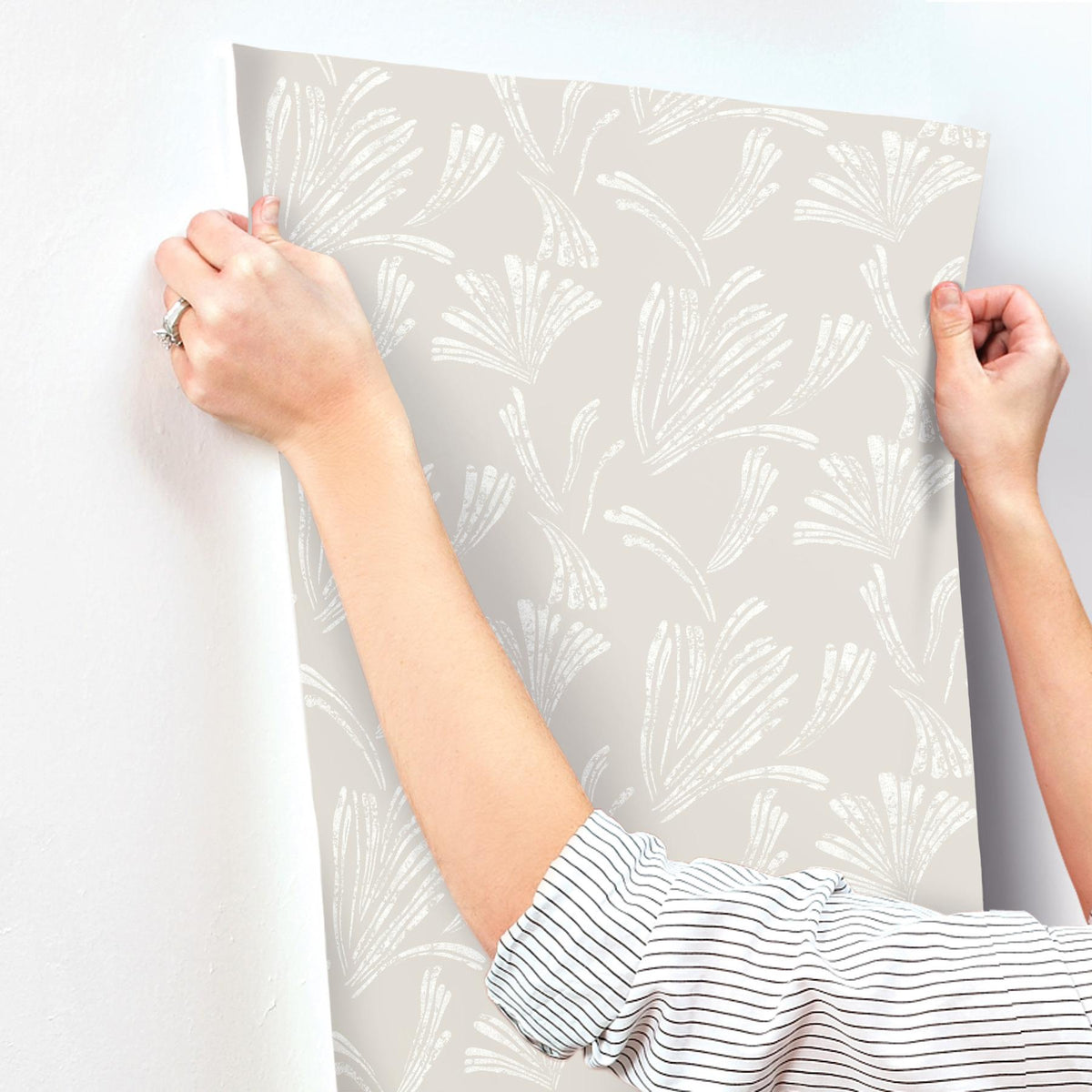 A-Street Prints Ermine Dove Abstract Wallpaper
