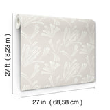 A-Street Prints Ermine Dove Abstract Wallpaper
