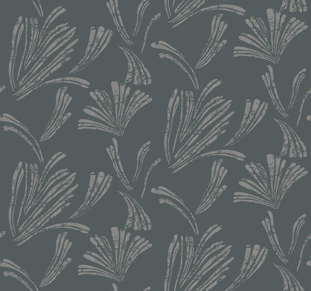 A-Street Prints Ermine Teal Abstract Wallpaper