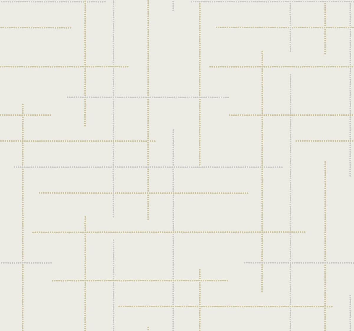 A-Street Prints Wylie Metallic Dotted Gridlines Wallpaper