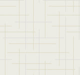 A-Street Prints Wylie Metallic Dotted Gridlines Wallpaper