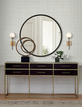 A-Street Prints Wylie Metallic Dotted Gridlines Wallpaper
