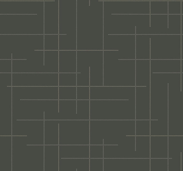 A-Street Prints Wylie Moss Dotted Gridlines Wallpaper
