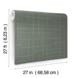 A-Street Prints Wylie Moss Dotted Gridlines Wallpaper