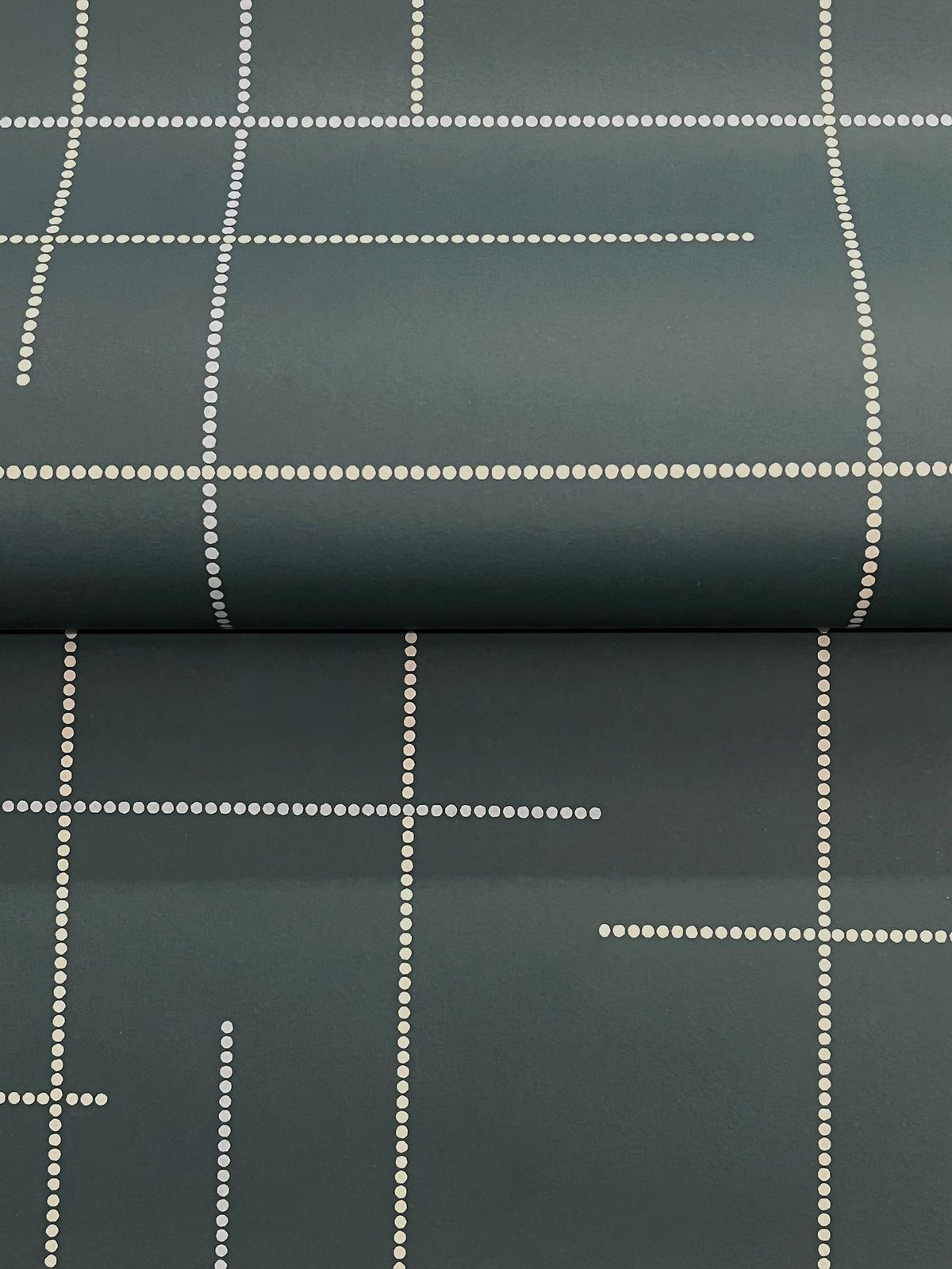 A-Street Prints Wylie Teal Dotted Gridlines Wallpaper