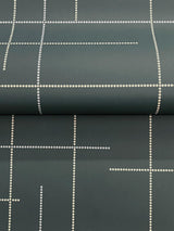 A-Street Prints Wylie Teal Dotted Gridlines Wallpaper