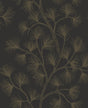 A-Street Prints Kismine Black Botanical Trail Wallpaper