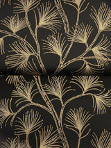 A-Street Prints Kismine Black Botanical Trail Wallpaper