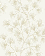 A-Street Prints Kismine Gold Botanical Trail Wallpaper